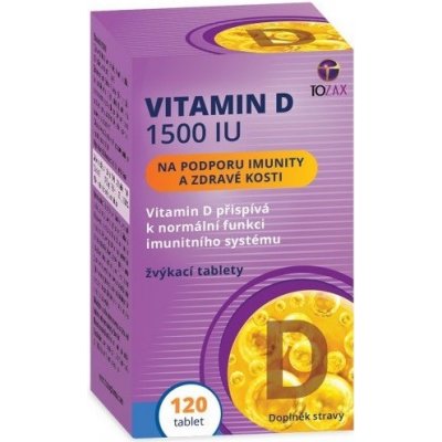 Tozax Vitamin D 1500IU 120 tablet – Hledejceny.cz