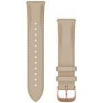 Garmin Quick Release Bands 20 mm, Light Sand Italian Leather, růžovozlatá přezka 010-12924-21 – Zboží Živě