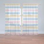 Záclony Barevné pruhy: 2 ks - 150x250 cm - Sablio – Hledejceny.cz