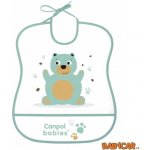 Canpol babies plastový bryndák měkký Happy Animals Medvídek – Zboží Dáma