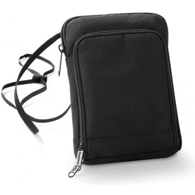 BagBase Cestovní peněženka BG47 Black 14 x 19 x 2 cm – Zboží Mobilmania