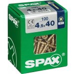 Spax Yellox Univerzální vrut, ø 4,5 × 40 mm, PZ2, zápustná hlava, 100 ks 4081020450407 – Hledejceny.cz