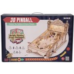 ROBOTIME 3D dřevěné puzzle SvítícíHrací automat: Pinball 482 ks – Zboží Dáma