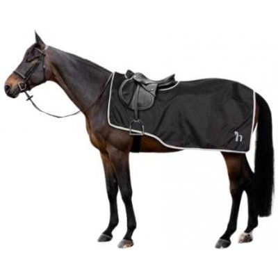 HORZE Nepromokavá bederní deka WeatherTrek s fleecem černá – Zboží Dáma
