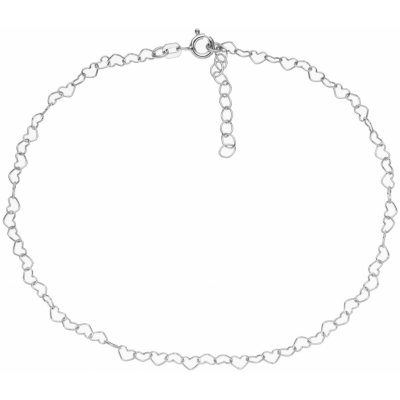 Bealio stříbrný řetízek na nohu srdce 03-05515-0463 – Zboží Dáma