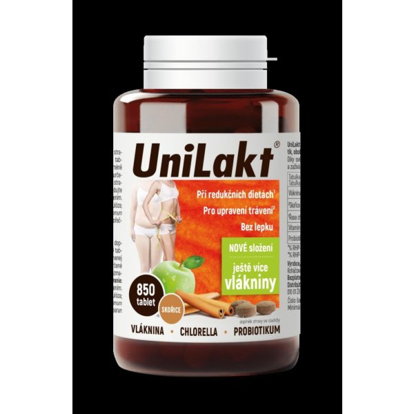 Doplněk stravy Unilakt se skořicí 850 tablet