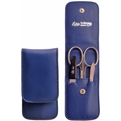 Erbe Solingen Cestovní manikúra v koženém pouzdře 9071 modrá – Zboží Dáma