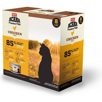 Acana Premium Pâté Chicken Cat 8 x 85 g – Zbozi.Blesk.cz