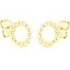 Náušnice Gemmax Jewelry Minimalistické zlaté náušnice kroužky na puzetu GLEYN-01562