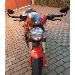 M-Style Grave Cafe Racer zrcátka Ducati moto řidítko - Nejlepší Ceny.cz