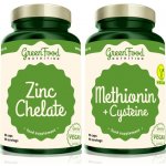 Greenfood Nutrition Methionin + Cysteine 90 kapslí + Zinc Chelate 60 kapslí – Hledejceny.cz