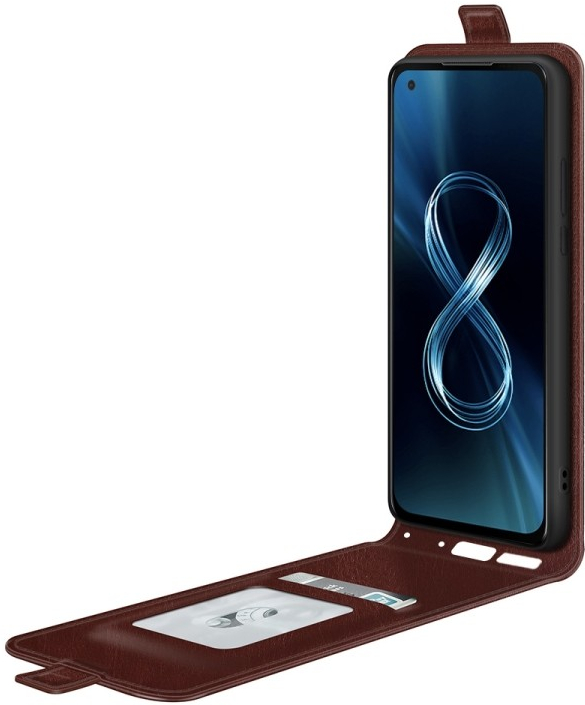 Pouzdro PROTEMIO 52862 Vyklápěcí pouzdro Asus Zenfone 8 ZS590KS hnědé