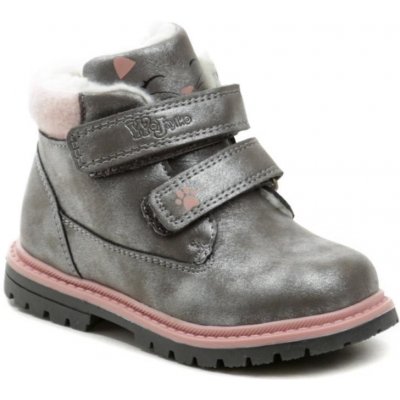 Wojtylko 1Z23022 dětské zimní boty šedo růžové