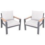 ROJAPLAST Rotterdam Duo Hliníková křesla 2 ks – Zboží Mobilmania