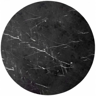Audo Copenhagen Mramorová deska Androgyne Nero Marquina průměr 65 cm – Sleviste.cz