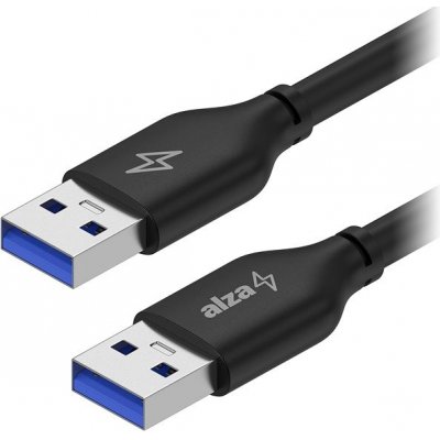 AlzaPower APW-CBAMAM305B Core USB-A to USB-A 3.2 Gen 1, 0.5m, černý