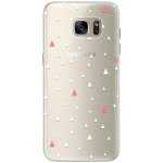 Pouzdro iSaprio Abstract Triangles 02 Samsung Galaxy S7 Edge bílé – Sleviste.cz