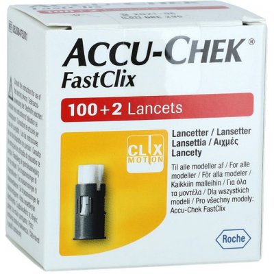 Lancety Accu-Chek Fastclix, 102 ks