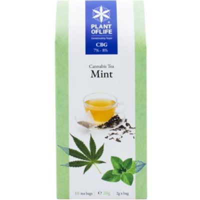 Plant of Life Konopný čaj Máta Plant of Life MINT TEA 8% CBG 20 g