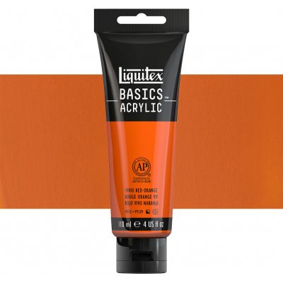 Basics akrylová barva 620 vivid red orange 118 ml – Hledejceny.cz