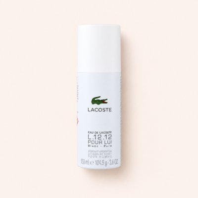 Lacoste Eau de Lacoste L.12.12 Blanc deospray 150 ml – Hledejceny.cz