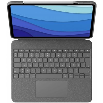 Logitech Combo Touch Tastatur ochranný kryt s klávesnicí DE pro Apple iPad Pro 12.9" 5. a 6. generace 920-010208 – Sleviste.cz