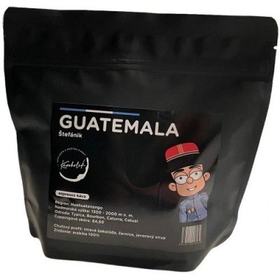 KÁVOHOLIK Káva Štefánik Guatemala 100% arabika zrnková 250 g – Hledejceny.cz