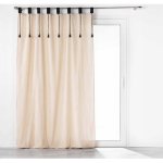 Douceur d'intérieur Závěs s poutky FILINE, polybavlna, 140 x 240 cm, béžový – Hledejceny.cz