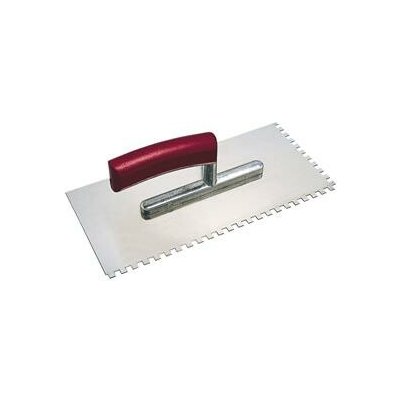 KAUFMANN stěrka 280 x 130 mm nerezové zuby na dvou stranách 10 x 10 mm – Hledejceny.cz