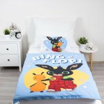 Jerry Fabrics Dětské bavlněné povlečení ZAJÍČEK BING a Flop modré 100 × 135 cm – Hledejceny.cz