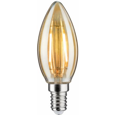 Paulmann LED svíčka E14 2W 1 900 K zlatá DC 24V 330028740 – Hledejceny.cz
