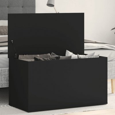 Nábytek XL 803057 úložná černá 84 x 42 x 46 cm kompozitní dřevo – Zboží Dáma