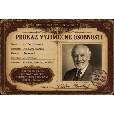 Bezvadary.cz | Průkaz výjimečné osobnosti s vlastní fotografií A3 42x30cm rp4 – Hledejceny.cz