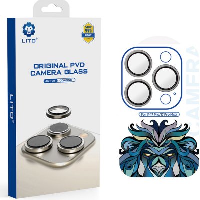 Lito Titanium AR sklo na kameru iPhone 17 Pro iPhone 17 Pro Max šedé 163138 – Zboží Živě
