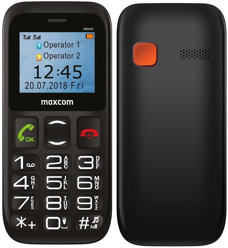 Maxcom comfort mm426 1.77 72gr nero telefono per anziani