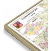 Nástěnné mapy Excart Maps ČR - nástěnná automapa 200 x 140 cm Varianta: mapa v hliníkovém rámu, Provedení: zlatý lesklý rám