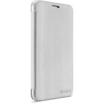 Pouzdro ALCATEL FC5051 FlipCase POP 4 Metal Silver