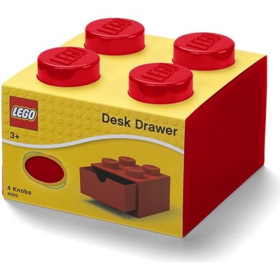 LEGO® Desk Drawer 4 červený – Zboží Mobilmania