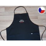 Povlečení Plus Zástěra pro muže s výšivkou černá 72x100 GRILL MASTER HVĚZDY – Zboží Dáma