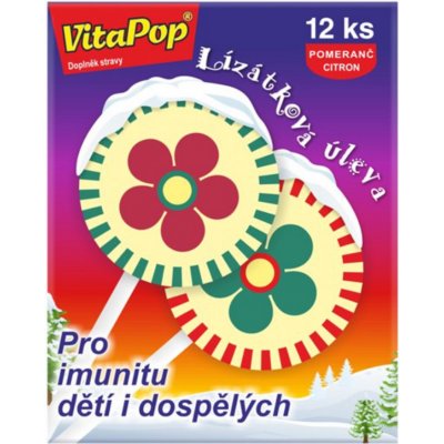 VitaPop lízátko při nachlazení dětí i dospělých 12 ks