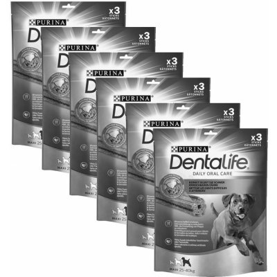 Purina Dentalife Large MP, 18 ks tyčinek pro psa 25-40 kg 142 g