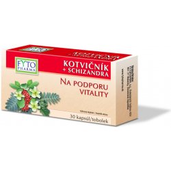 Fyto Kotvičník+Schizandra na podp.vitality 30 tobolek