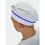 Artep Kuchařská čepice lodička s modrým lemem 58-60 – Zboží Dáma