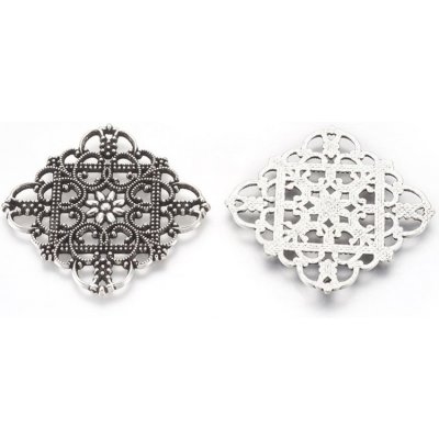 Filigrán čtverec platinový – Zboží Dáma