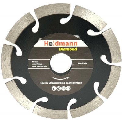 GEKO Kotouč diamantový řezný segmentový, 125x22,2x10mm – Zboží Mobilmania