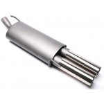 TA Technix sportovní výfuk VW Golf III / IV Cabrio 94-02, 2x 76 mm rovná nerezová koncovka s pertlem – Zboží Mobilmania