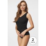 Astratex 2PACK Bavlněná spodní košilka Maren černá – Zboží Dáma