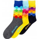 Meatfly ponožky Pixel Socks S19 Mulltipack 3 Ks