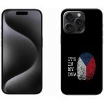 mmCase na iPhone 15 Pro Max - vlajka otisk prstu černé pozadí – Zboží Mobilmania