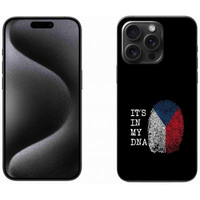 mmCase na iPhone 15 Pro Max - vlajka otisk prstu černé pozadí – Zboží Mobilmania